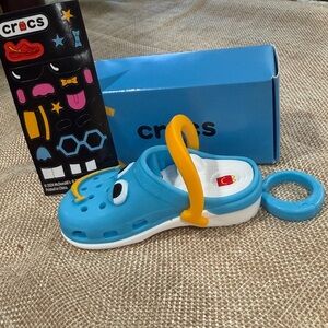 McDonald’s toy CROCS Blue Character keychain #6
